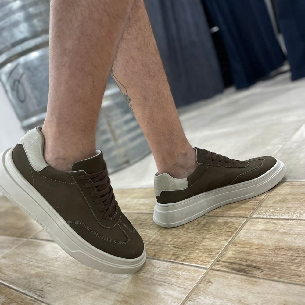 01 tenis casual avalon matt couro chumbo