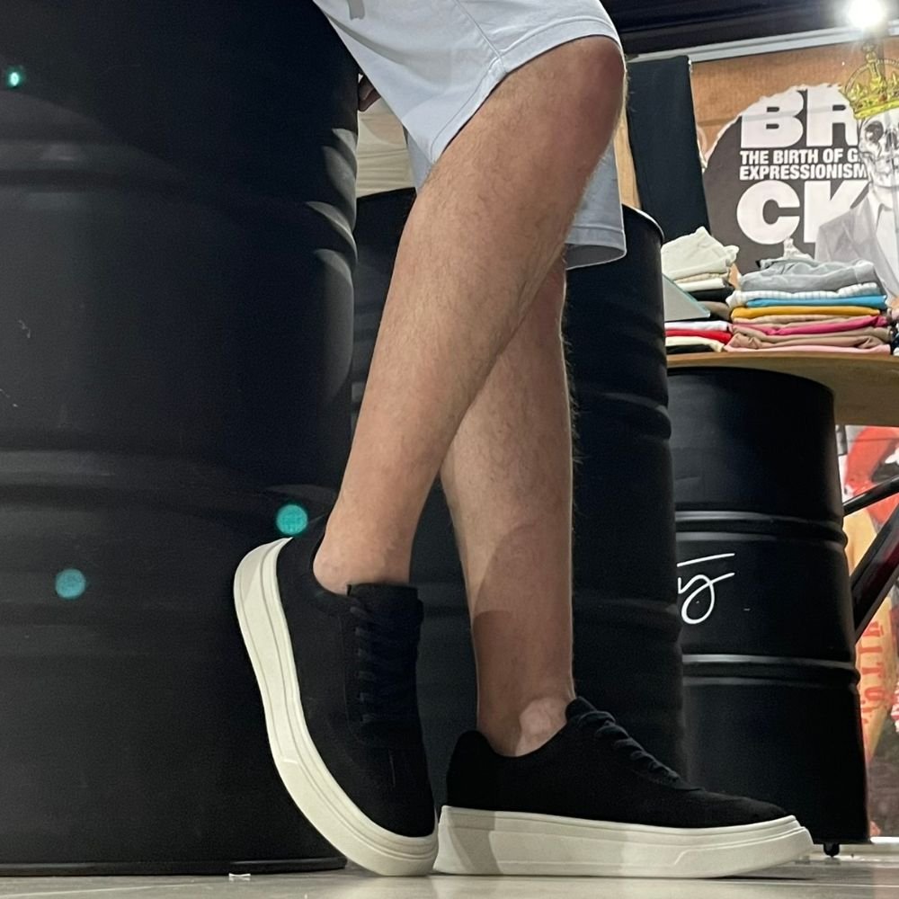 07 tenis casual avalon matt couro preto