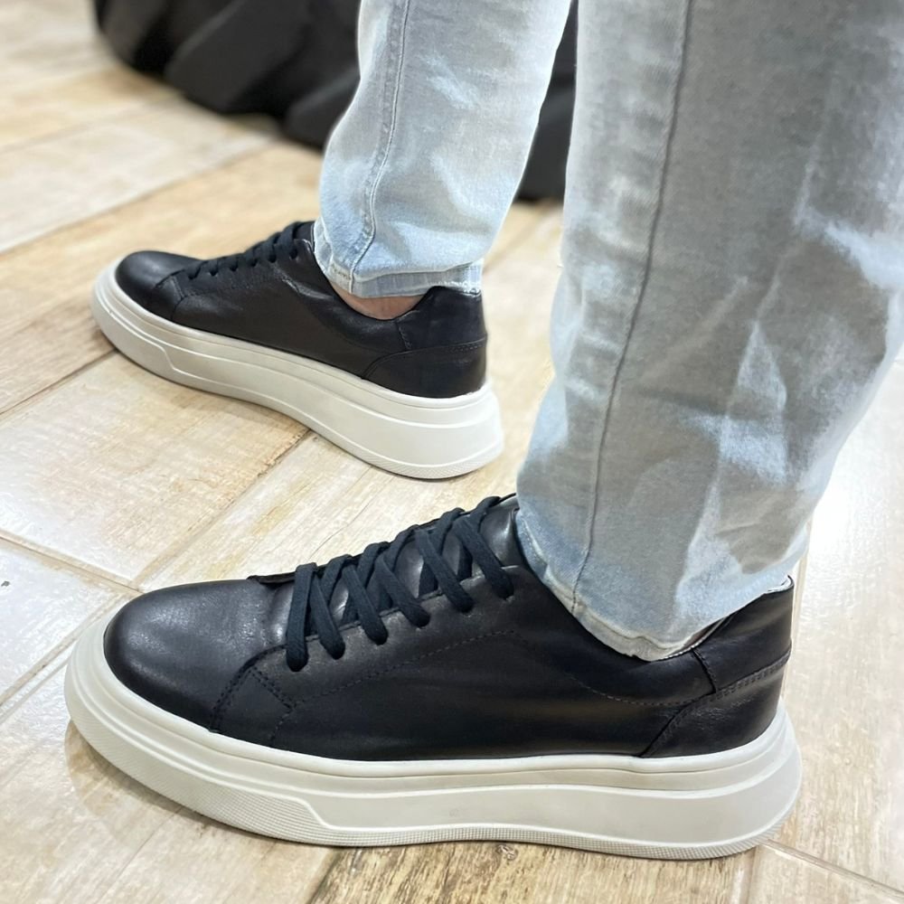 04 tenis casual avalon max couro preto