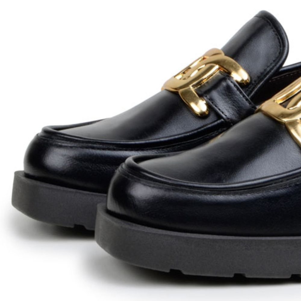 04 sapato loafer feminino confortavel gracy mah couro preto